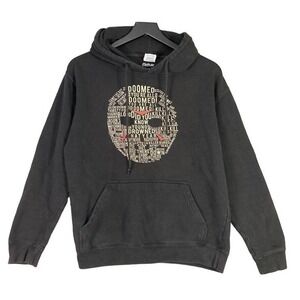 Friday the 13th Hoodie Women's M‎ Black Horror Movie Graphic Sweatshirt Medium